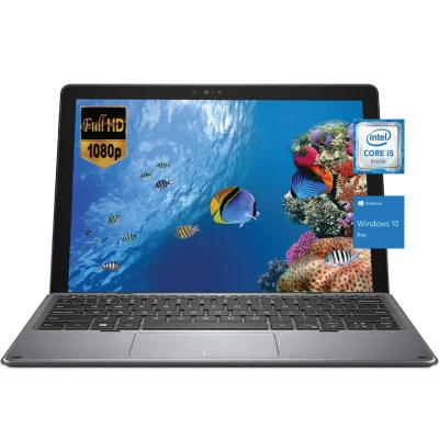 Dell Latitude 7200 Multi-Touch 2-in-1, 12.3 inches, FHD (1920x1080), Intel Core i5-8th Gen, 16GB RAM, 256GB SSD, Detachable, Touchscreen, Keyboard light, Windows 11 Pro