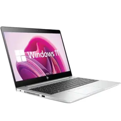 HP Elitebook 840 G5, 14 inches FHD Business Laptop, Intel Quad-Core i5-8th gen edition, 4cores || 8logical processor, 8GB DDR4 RAM, 256GB SSD, Backlit Keyboard, Facial recognition, Fingerprint, Type-C, Nontouch, HDMI, Windows 11 Pro