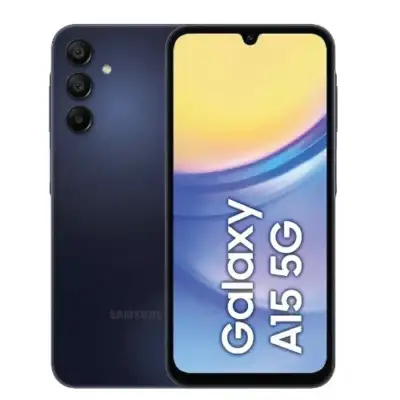 Samsung Galaxy A15 5G, 6GB RAM, 128GB Storage, SIM-Dual Sim, Side-mounted fingerprint sensor, Face unlock, 5000mAh, fast charging (25W)