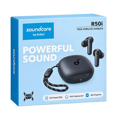 Anker Soundcore Life R50i True Wireless Earbuds, with Powerful Bass Bluetooth 5.3, and 30 Hour Battery