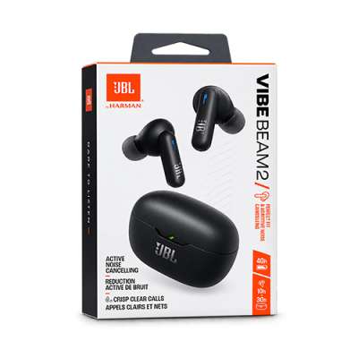 JBL Vibe Beam 2 True Wireless, ANC, JBL Pure Bass Sound, 40H Playtime Earbuds